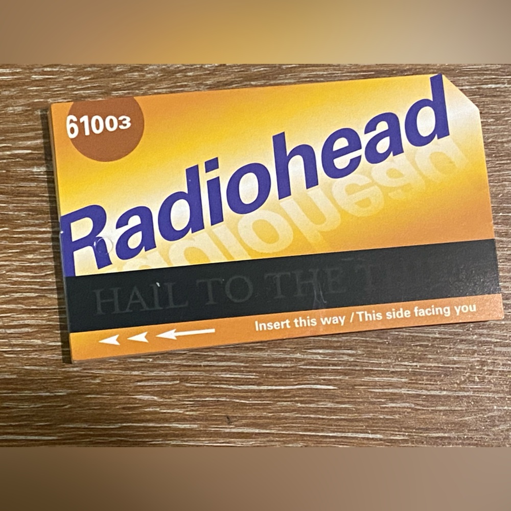 Authentic RADIOHEAD Hail To The Thief Era Promo NYC Metro Card